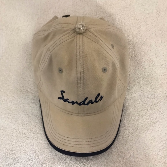Gear for Sandals on Tan & Black Adjustable Travel & Beach Baseball Cap - Picture 14 of 14